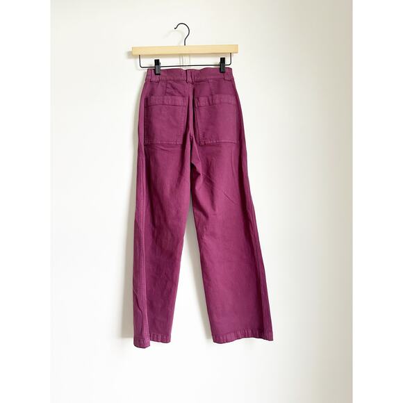 NWT Madewell The Emmett 2.0 Wide-Leg Pants: Garment-Dyed Edition 23P - Picture 5 of 5